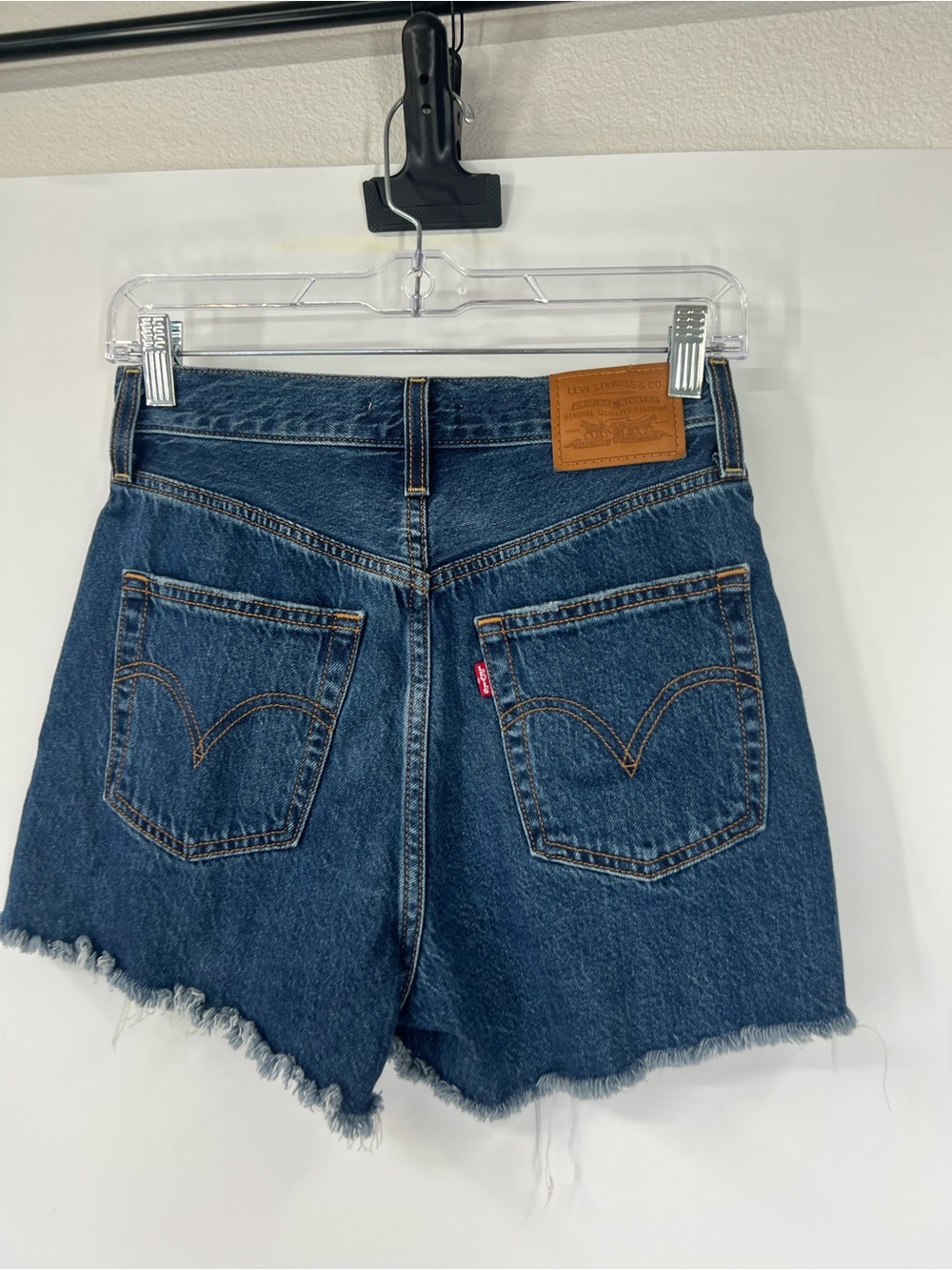 Levi’s Ribcage Button Fly Denim Shorts High Rise - Picture 6 of 8